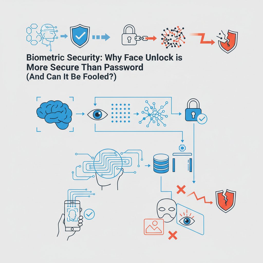 Биометрическая безопасность: Почему разблокировка лицом надежнее пароля (и можно ли ее обмануть)