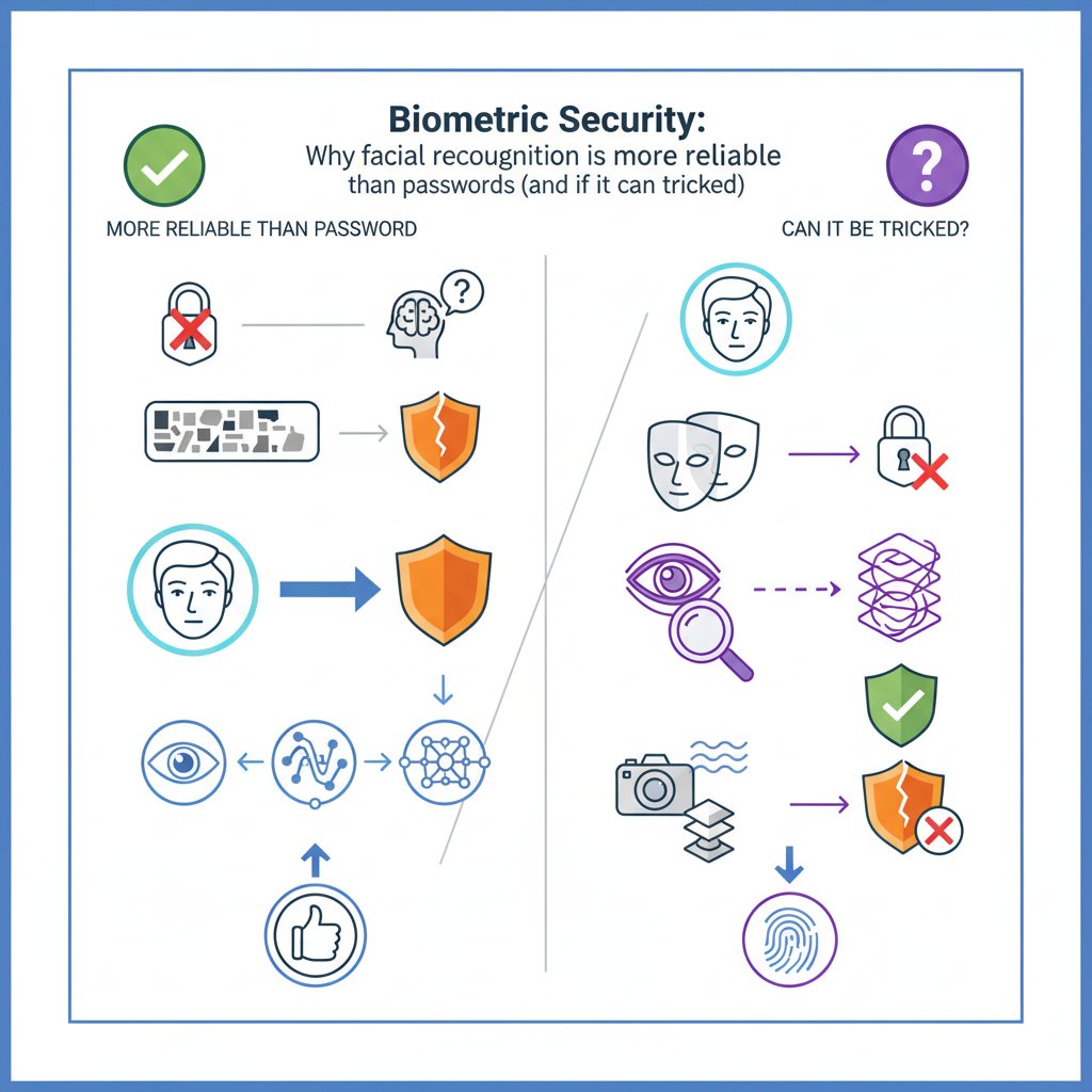 Биометрическая безопасность: Почему разблокировка лицом надежнее пароля (и можно ли ее обмануть)