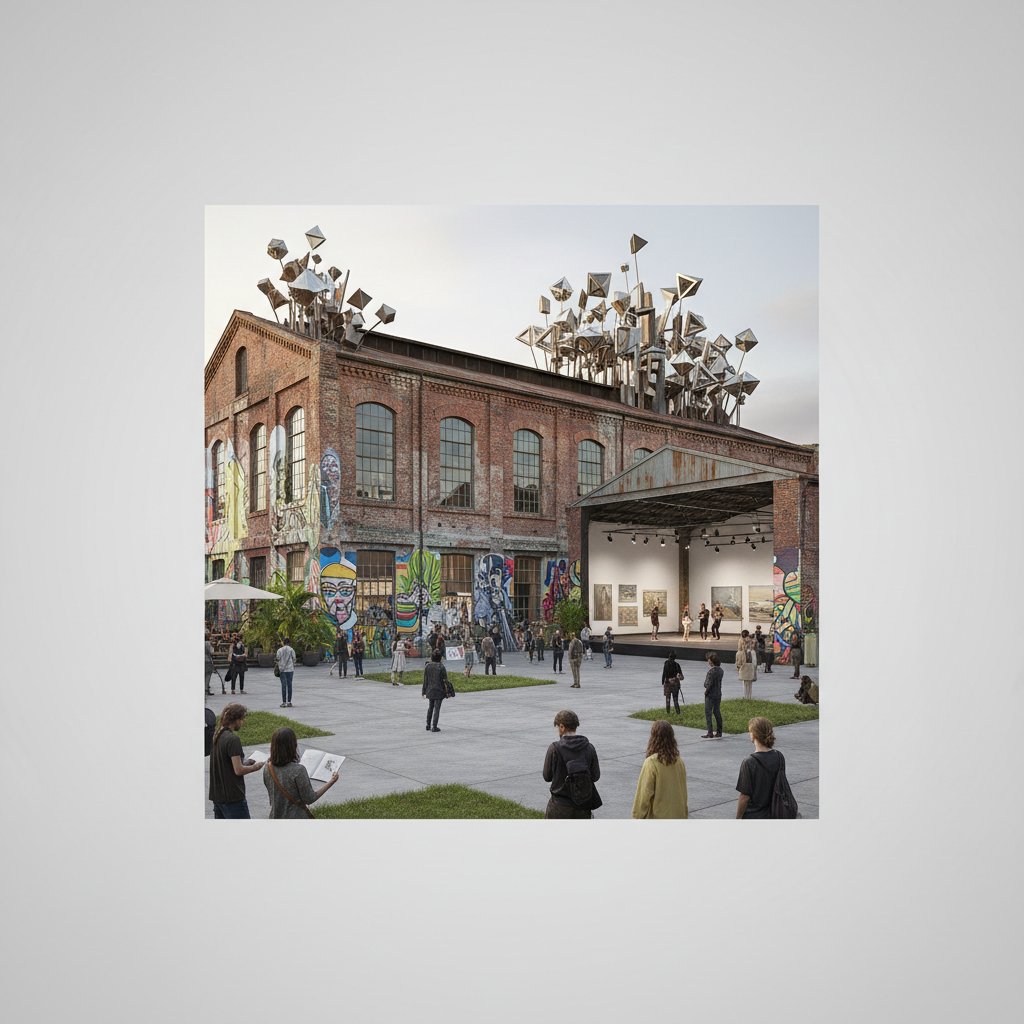 Ревіталізовані заводи: Як старі промислові зони стали центрами сучасного мистецтва