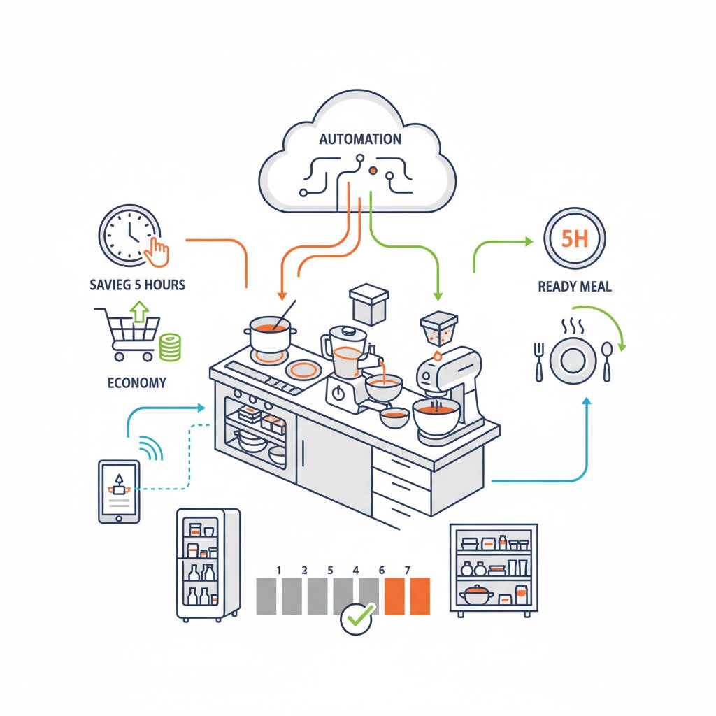 Розумна кухня: Як автоматизувати приготування їжі та економити до 5 годин на тиждень