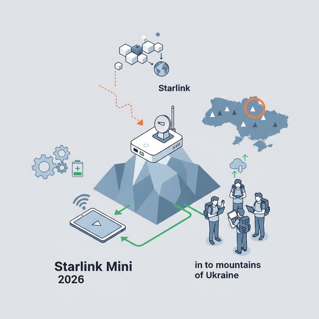 Starlink Mini 2026: Тестуємо найкомпактніший супутниковий інтернет у горах України