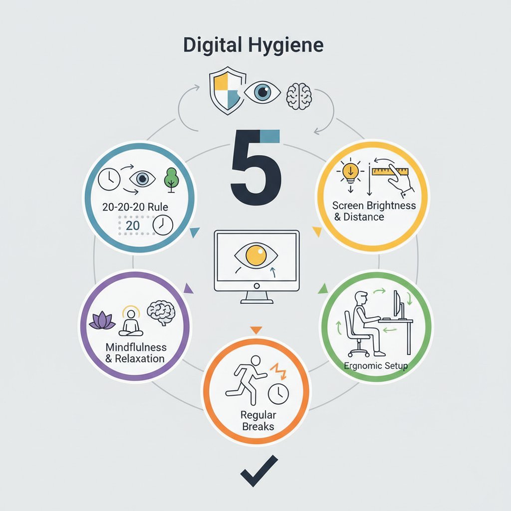 Цифрова гігієна: 5 звичок, що збережуть ваш зір та психічне здоров'я при роботі за ПК