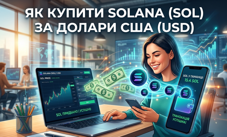 Як купити Solana (SOL) за долари США (USD)