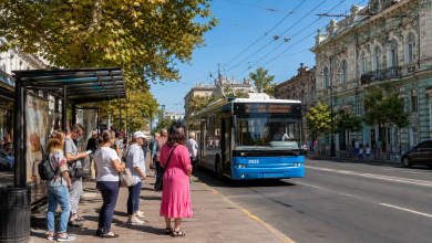 Троллейбус №2 в центре Одессы