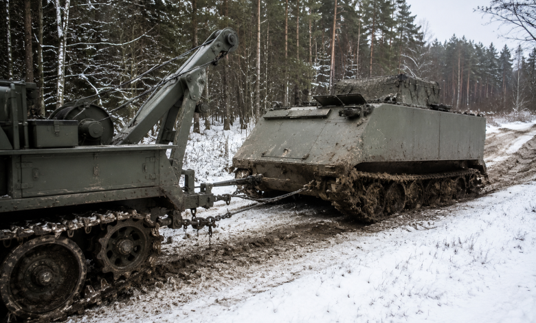 буксування M113 взимку