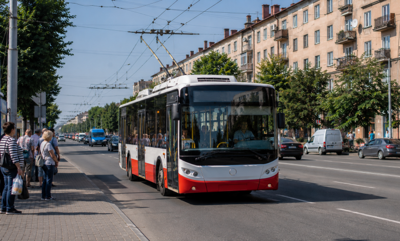 Маршрут тролейбуса 7 Івано-Франківськ — поїздка містом