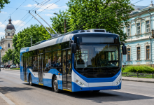 Тролейбус №1 у Вінниці на міському маршруті