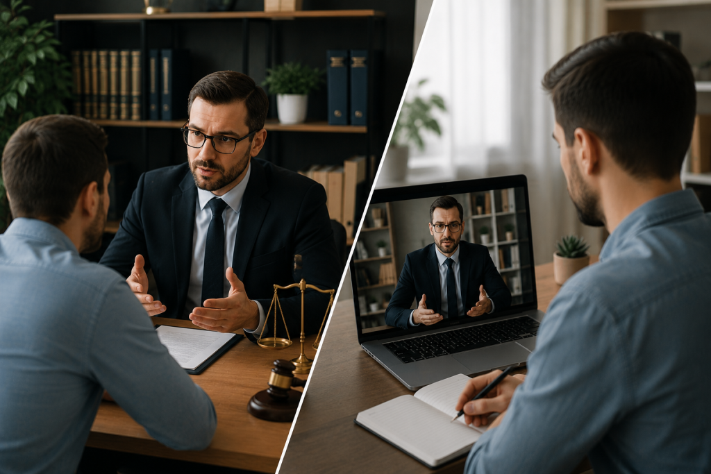 Онлайн чи особисто