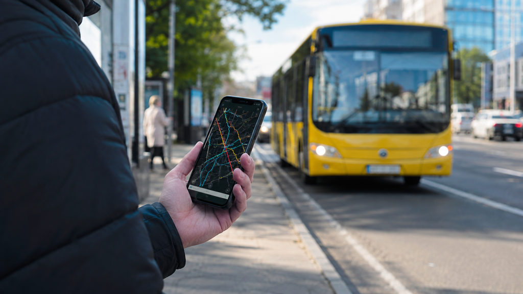 Відстеження автобуса онлайн на смартфоні